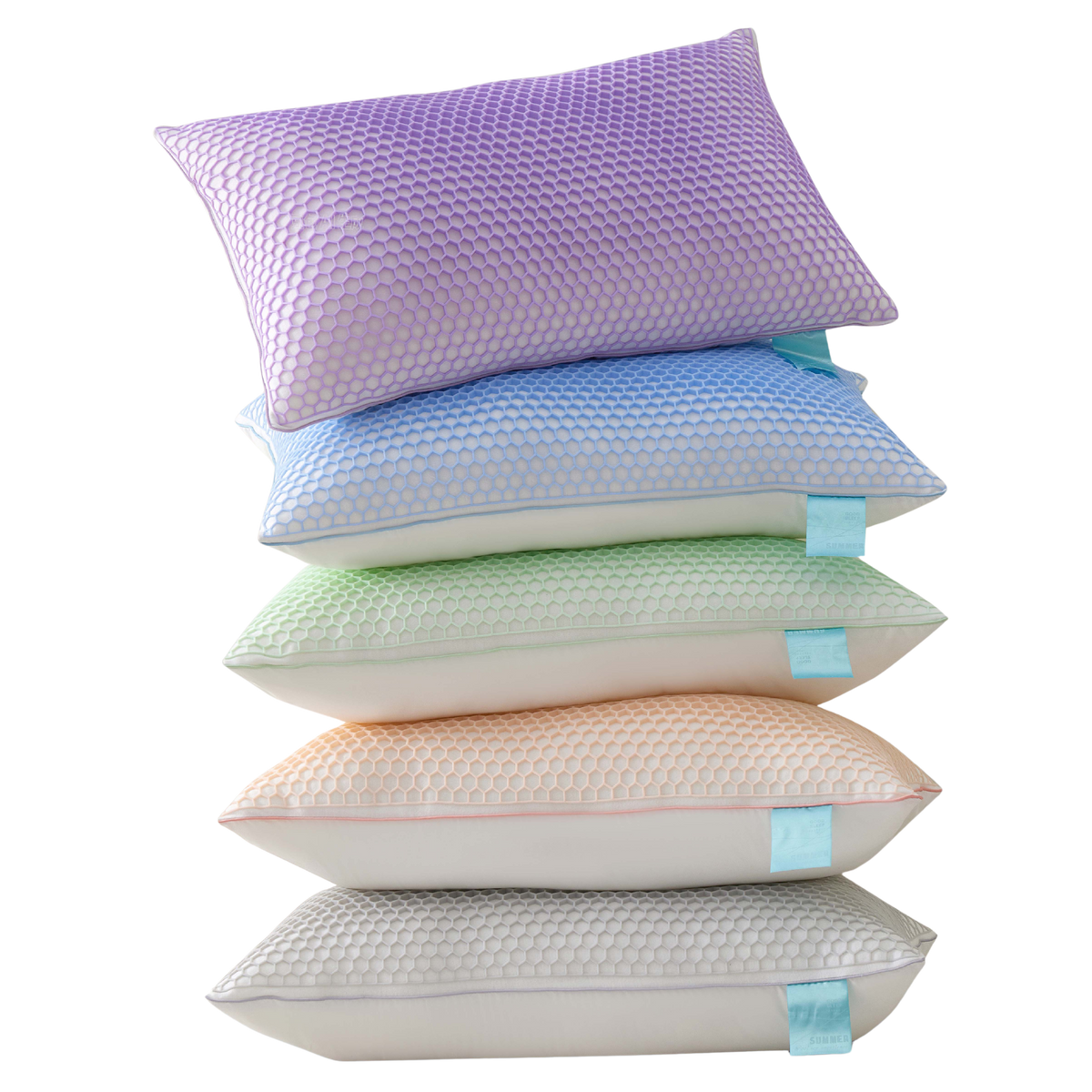 TPE Honeycomb Cooling Pillow | Washable Ergonomic Neck Support Bed Pillow for Side & Back Sleepers