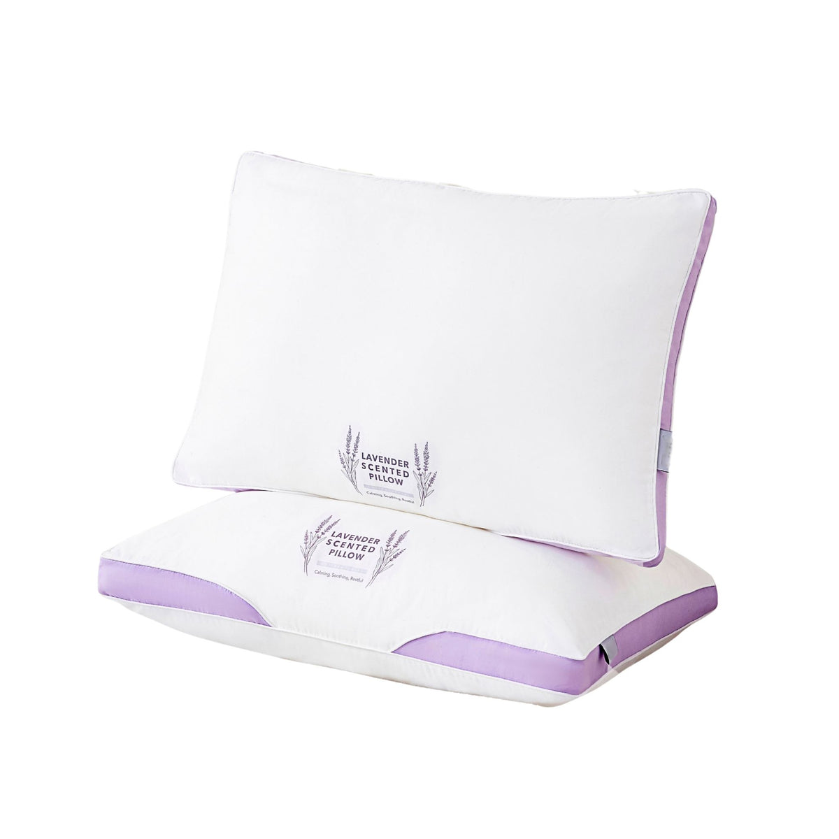 Lavender Microcapsule Infused Pillow | Aromatherapy Soft Support Bed Pillow